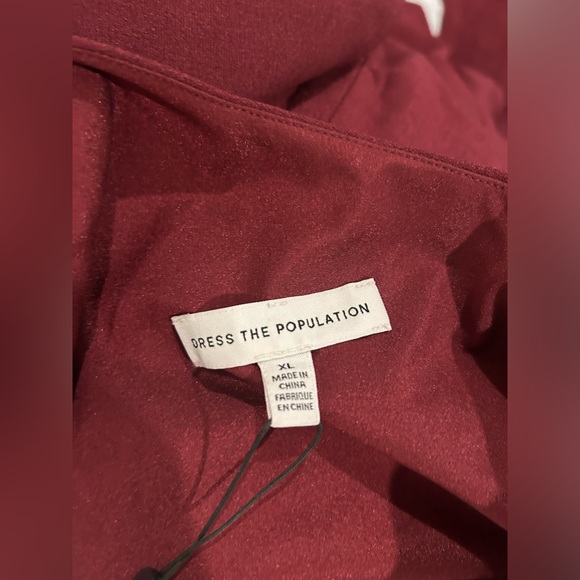 NWT Dress The Population Tiffany One Shoulder Midi Dress - size XL - Picture 5 of 6